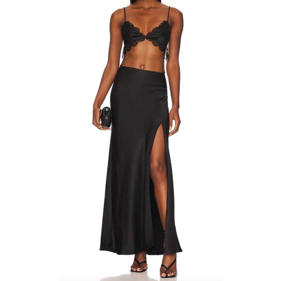 NEW Bec & Bridge Black Camille Maxi Skirt NWT - Size 4 - Picture 1 of 13